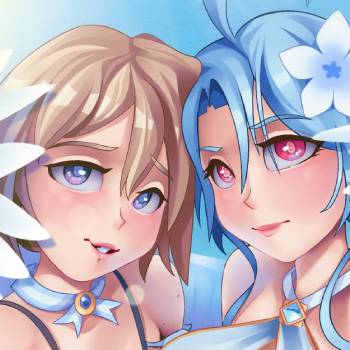 Thumbnail of Blanc and White Heart from the Neptunia Series