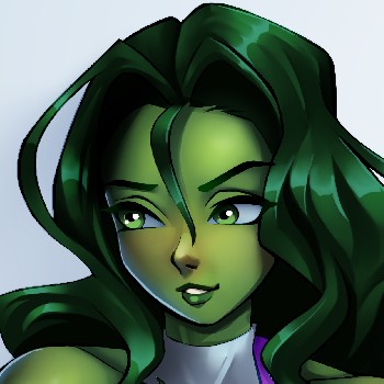 The face of she hulk